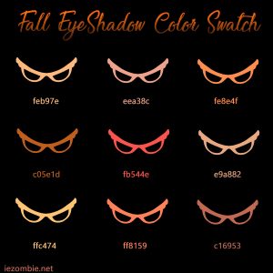 Eyeshadow Color Swatch