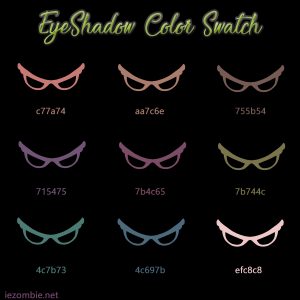 Eyeshadow Color Swatch