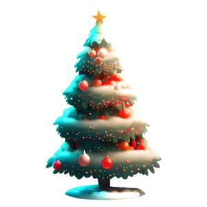 Freebie Christmas Tree Transparent PNG @ Copyright Designs by Forte