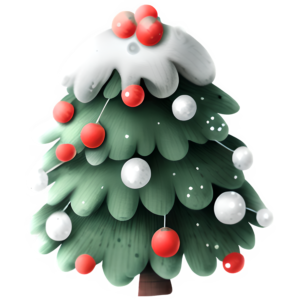 Freebie Christmas Tree Transparent PNG @ Copyright Designs by Forte
