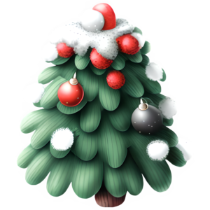 Freebie Christmas Tree Transparent PNG @ Copyright Designs by Forte