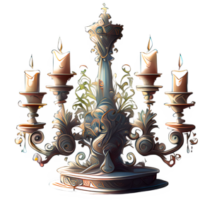 Candelabra Clip Art @ 2024 Designs by Forte