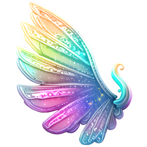 Rainbow Fairy Wings @ Copyright Designs by Forte