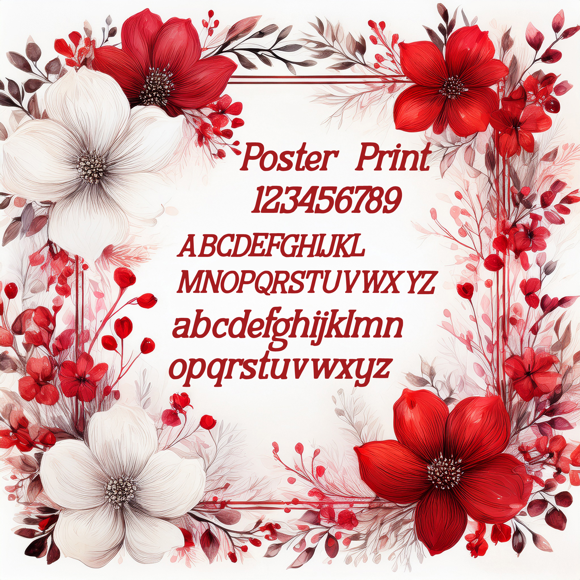 Poster Print Free Fonts