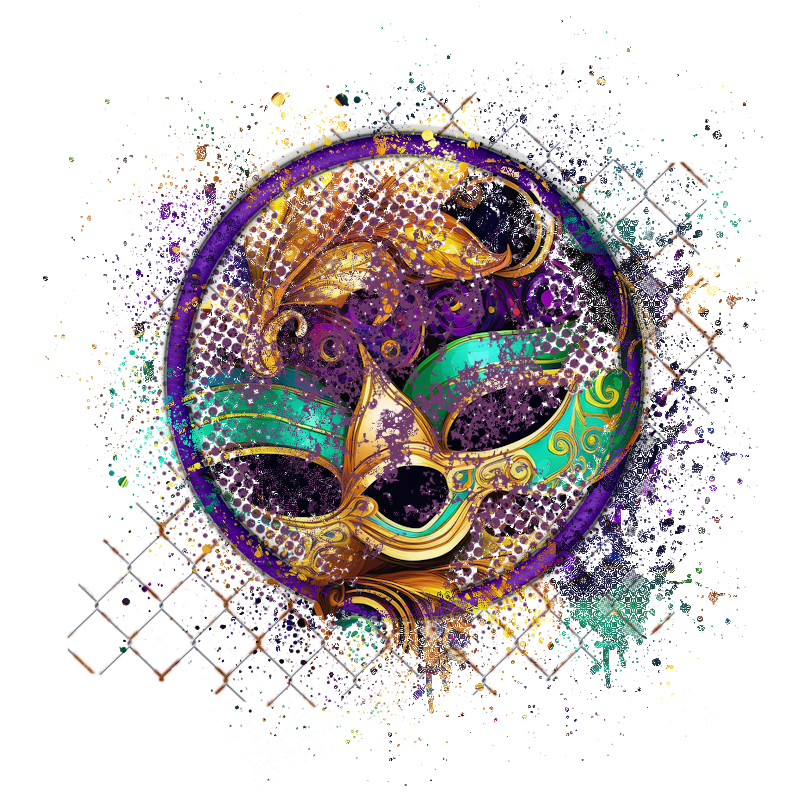 Mardi Gras Background Element 800 x 800 - Created by Designs by Forte
