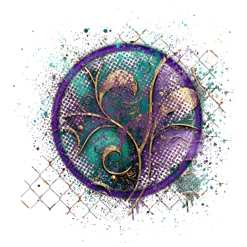 Mardi Gras Background Element 800 x 800 - Created by Designs by Forte