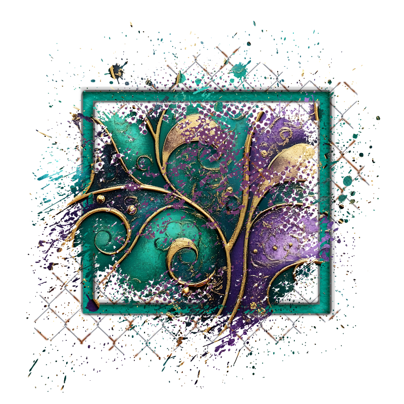 Mardi Gras Background Element 800 x 800 - Created by Designs by Forte