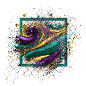 Mardi Gras Background Element 800 x 800 - Created by Designs by Forte