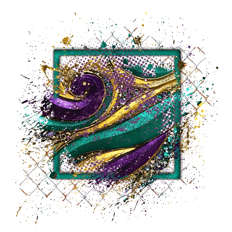 Mardi Gras Background Element 800 x 800 - Created by Designs by Forte