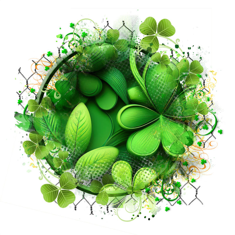 The Lucky Undead: Free St. Patrick’s Day Cluster Frame [Commercial & POD]