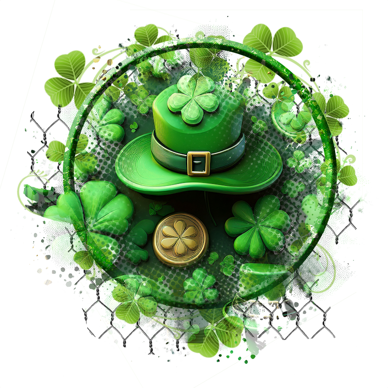 The Lucky Undead: Free St. Patrick’s Day Cluster Frame [Commercial & POD]
